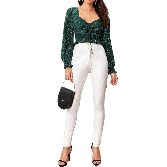 SHEIN Polka Dot Blouse - Picture 4 of 6